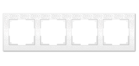 Werkel  Flock  Белый Рамка 4-местная WL05-Frame-04-white a028965
